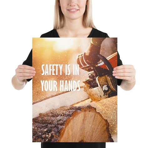 Safety Is In Your Hands Premium Safety Poster Safety Posters