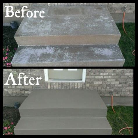 Front Stairs Needed To Be Redone Valspar Cementporch Paint Concrete