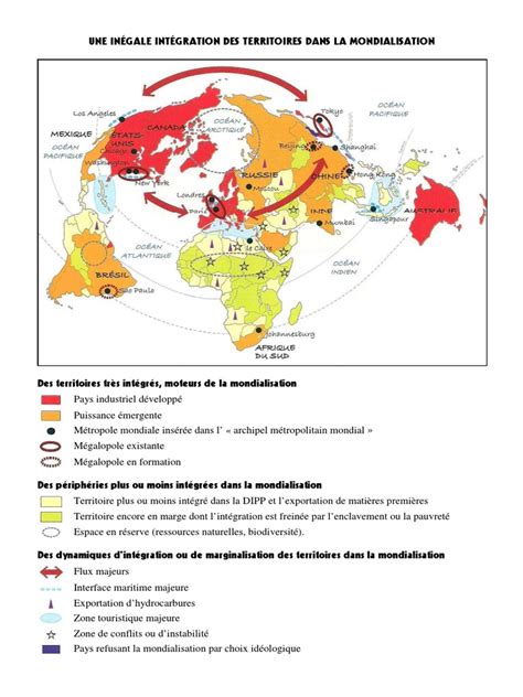 Croquis - Une Inegale Integration Des Territoires Dans La