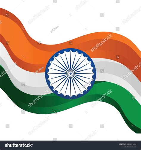 Indian Flag Republic Day India Independence Stock Vector Royalty Free