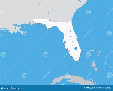 Florida Map Political Map Of Florida In Outline District Map With Usa