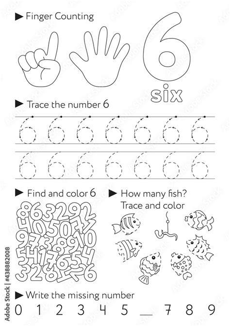 Worksheets For Learning Numbers Learning And Activity For Kids Number