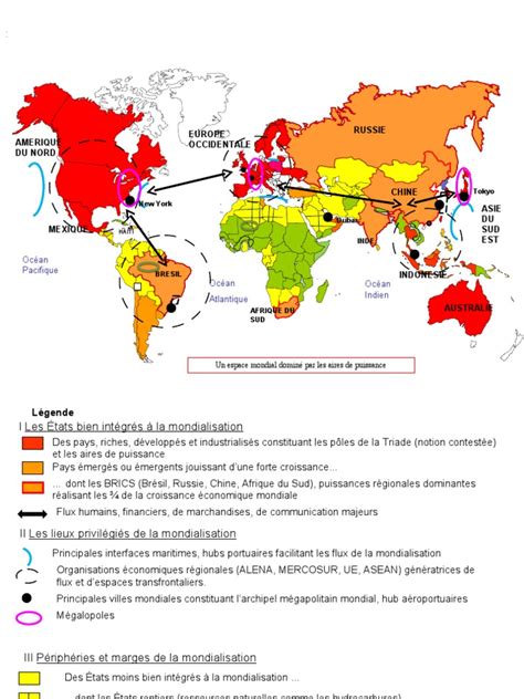 Inegale Integration Des Territoires Dans La Mondialisation TS