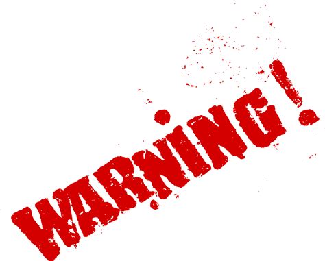 Warning Sign Png Transparent Images