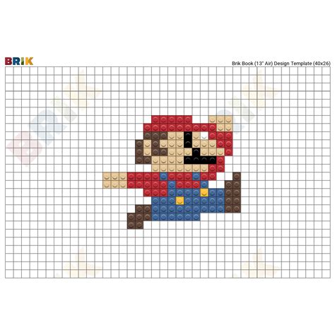 Mario Pixel Art Grid