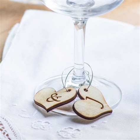 Personalised Heart Monogram Glass Charms By The Department Of Ting