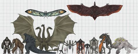 Monsterverse Size Chart By Hanasiayamoshissjgod On Deviantart