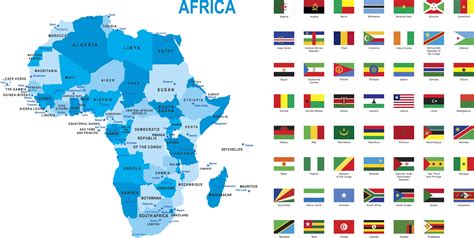 List Of All African Countries With Flags Templates Printable Free