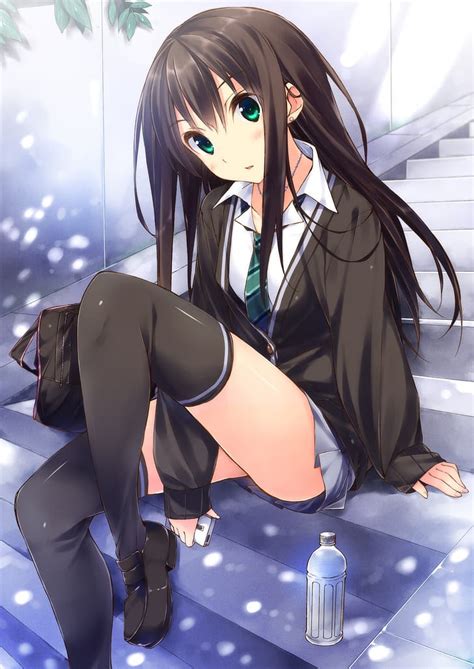 Anime Chicas Anime Shibuya Rin Cabello Largo Ojos Aguamarina