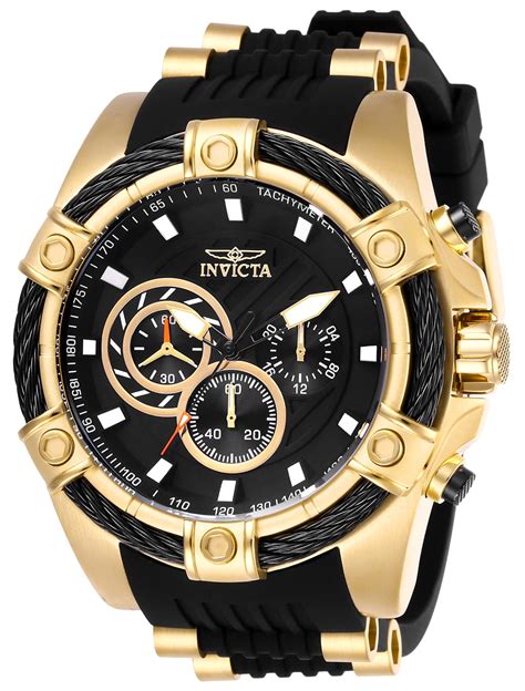 Invicta Mens 26818 Bolt Quartz Chronograph Black Dial Watch