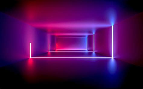 Hd Wallpaper Design Neon Abstract Light Background Room