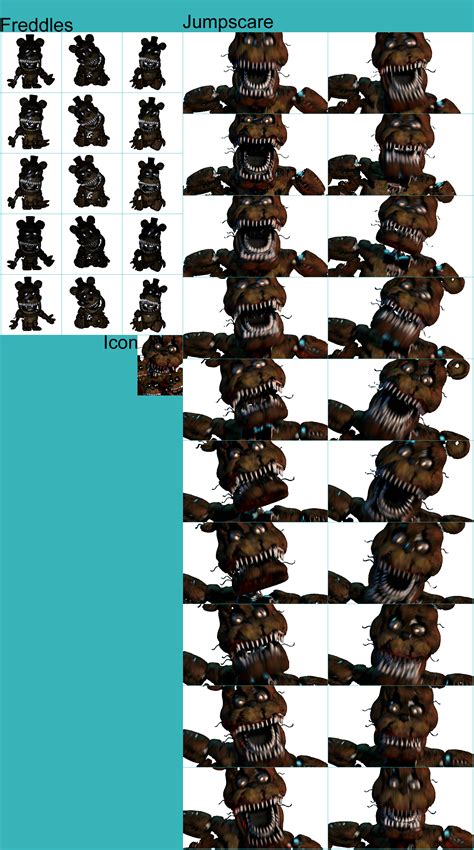 Freddy Fazbear Sprite Sheet