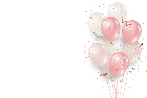 Luxury Pink Birthday Decoration Balloons Png