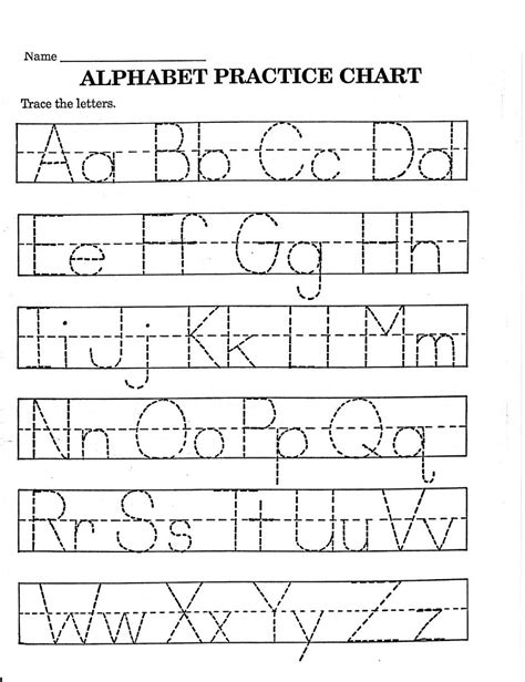 Alphabet Practice Worksheets To Print Activity Shelter Printable