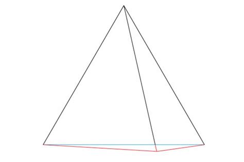 Pyramid Drawing Easy Simple Step By Step And Line