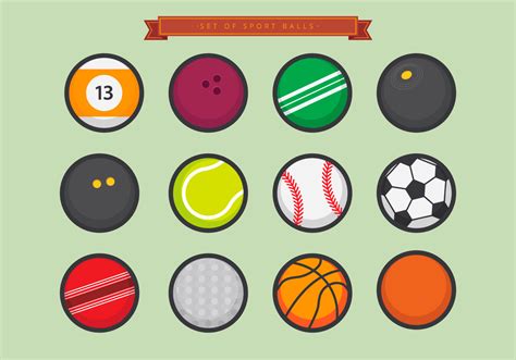 Vector Sport Ball Set 156516 Vector Art At Vecteezy