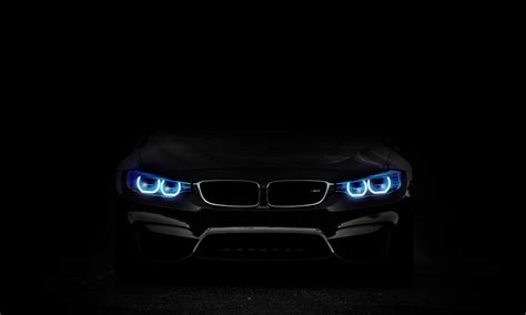 🔥 Download Desktop Wallpaper Bmw Car Blue Headlight Dark Hd Image By