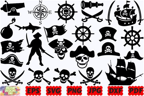 Pirate SVG Skull Svg Crossbones Svg Graphic By