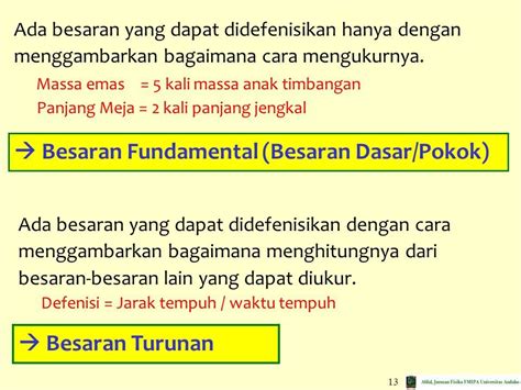 Besaran Dan Satuan Quantities And Units Fisika Ilmu Yang