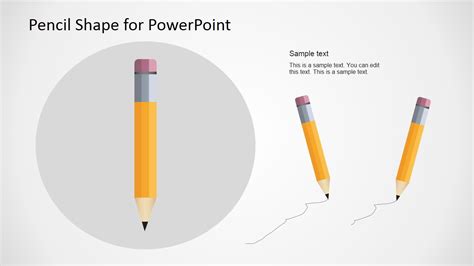 Pencil Vector Illustration For Powerpoint Slidemodel