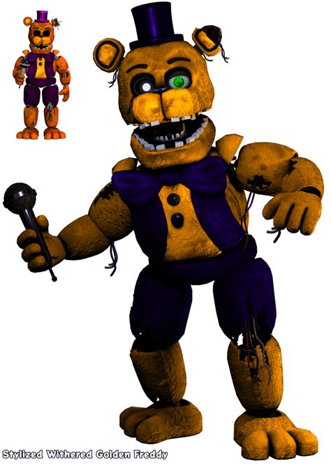 Fnaf Vr Stylized Withered Golden Freddy Hw Edit By Zachfoxnow On Deviantart