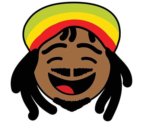 Rasta Man Emoji Collection By Highvibezonly Redbubble