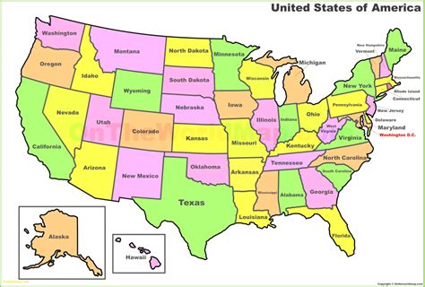 Printable United States Map For Labeling Printable Us Maps