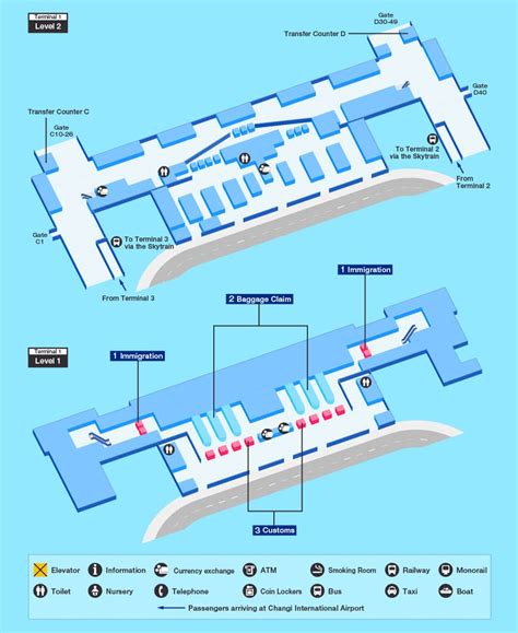 Map Of Changi Airport Terminal 1