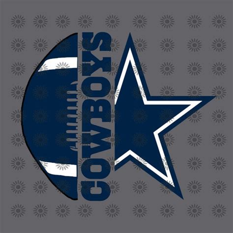 Dallas Cowboys Svg File Football Svg Cowboy Svg Football Etsy