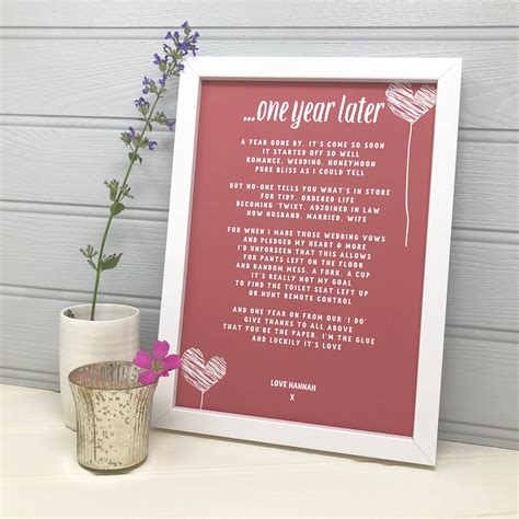 5 out of 5 stars. Funny First Anniversary Gift for Husband, 1st Anniversary ...