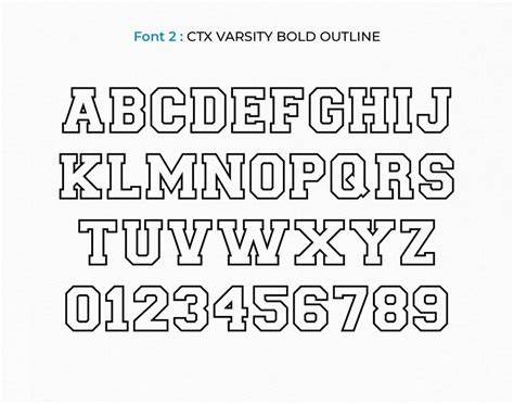 Varsity Font Svg Ttf Bold College Font Svg Sports Font Svg School Font