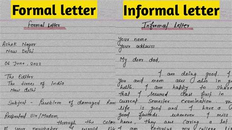 Formal Letter Writing In English How To Write Letter In English