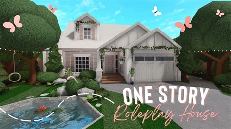 Bloxburg Aesthetic One Story Roleplay House Speed Build One Story