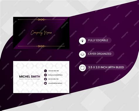 Premium Vector Luxury Modern Business Card Design