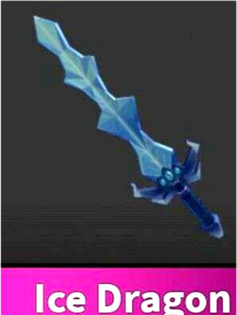 💎roblox💎 Ice Dragon Godly Knife Mm2 Murder Mystery 2 In Game Item Ebay