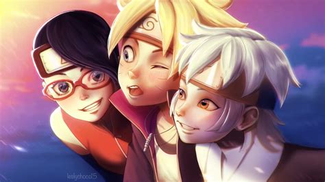 Boruto Uzumaki Mitsuki Sarada Uchiha Hd Boruto Wallpapers Hd