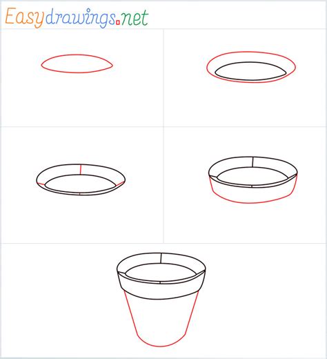 How To Draw A Easy And Beautiful Flower Pot Best Flower Site