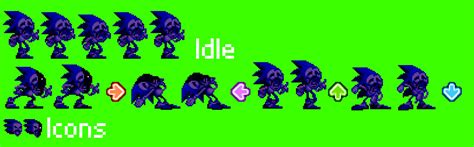 Majin Sonic Fnf Sprite Sheet