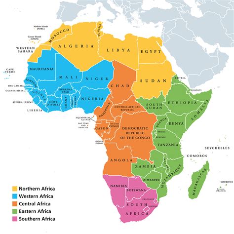 Africa Map And Countries Names United States Map