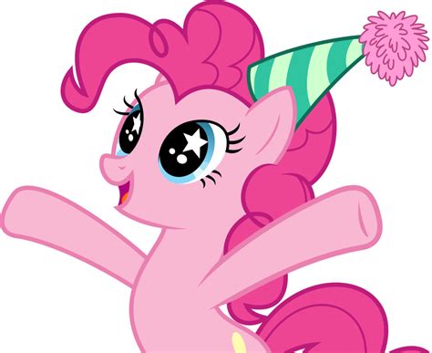 Pinkie Pie Wearing Birthday Cap My Little Pony Happy Birthday Pinkie