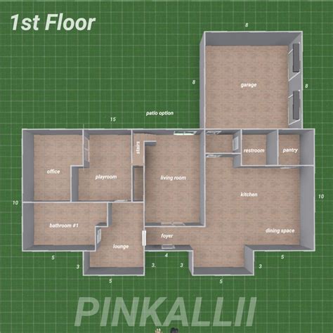 Bloxburg House Layout 2 Floors