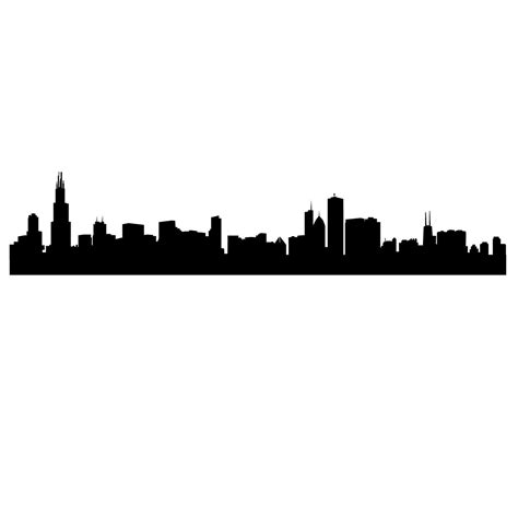 Chicago Skyline Clipart Clipart Best