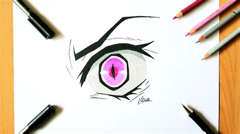 Easy Anime Drawing Nezukos Demon Eyes Kimetsu No Yaiba Anime