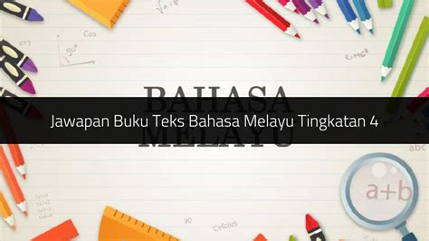 √ Jawapan Buku Teks Bahasa Melayu Tingkatan 4 Kssm Pdf