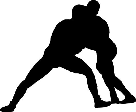 15 Wrestling Silhouette Png Transparent