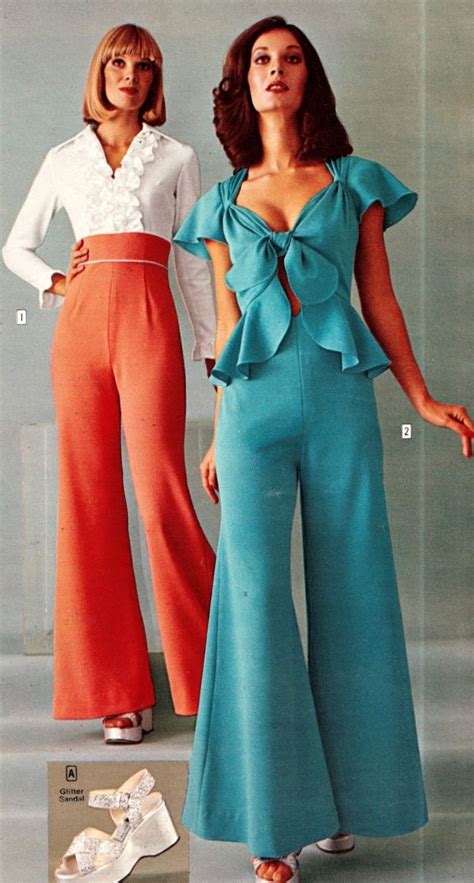 Womens Jumpsuit Of The 1970s Vintage Everyday 70s Fashion 70s