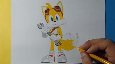 Dibujando A Tails Sonic Boom Drawing Tails Youtube