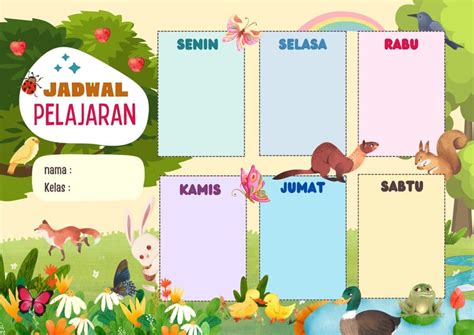 Membuat Jadwal Piket Dan Jadwal Mata Pelajaran Dengan Menggunakan Canva