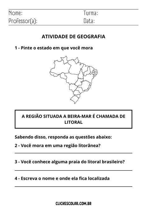 Sos Professor Atividades Geografia Atividades De Geografia Geografia