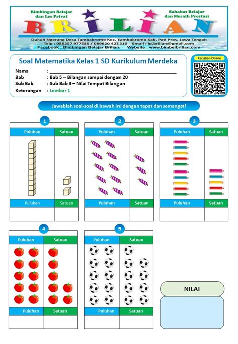 Soal Matematika Kelas Sd Kurikulum Merdeka Bab Bilangan Sub Bab